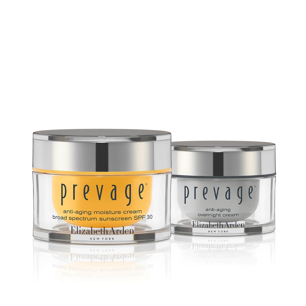 Elizabeth Arden PREVAGE® Anti-Aging Day & Night Moisture Cream Set - Hydrating Face Cream for Wrinkles & Fine Lines - Day & Night Skincare Routine for Youthful Glow