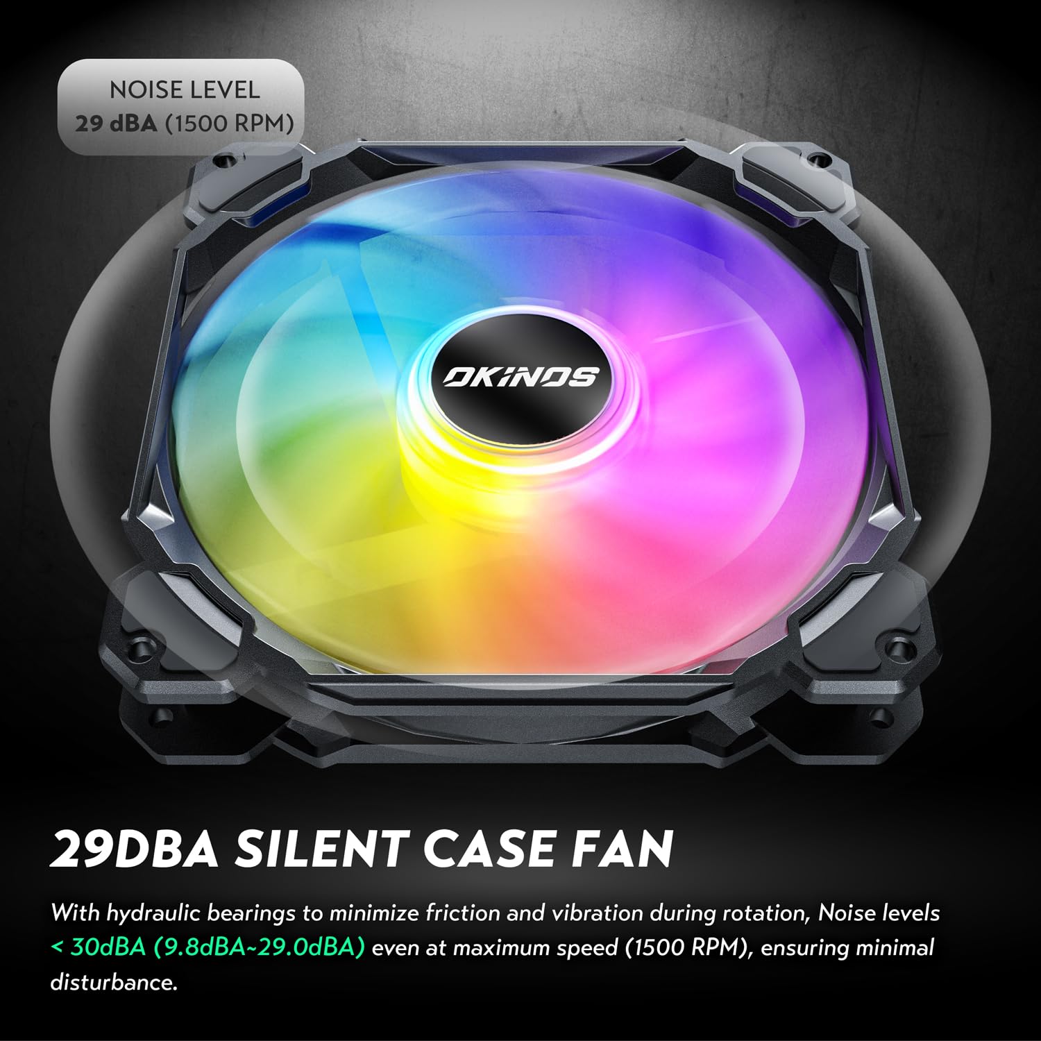 RGB PC Fans 3 Pack - 140mm 4-Pin PWM & 5V 3-Pin Addressable RGB Cooling Fans with ARGB Controller Hub for Gaming PC Build, Case Cooling, and PC Modding - High Airflow Quiet Computer Fans
