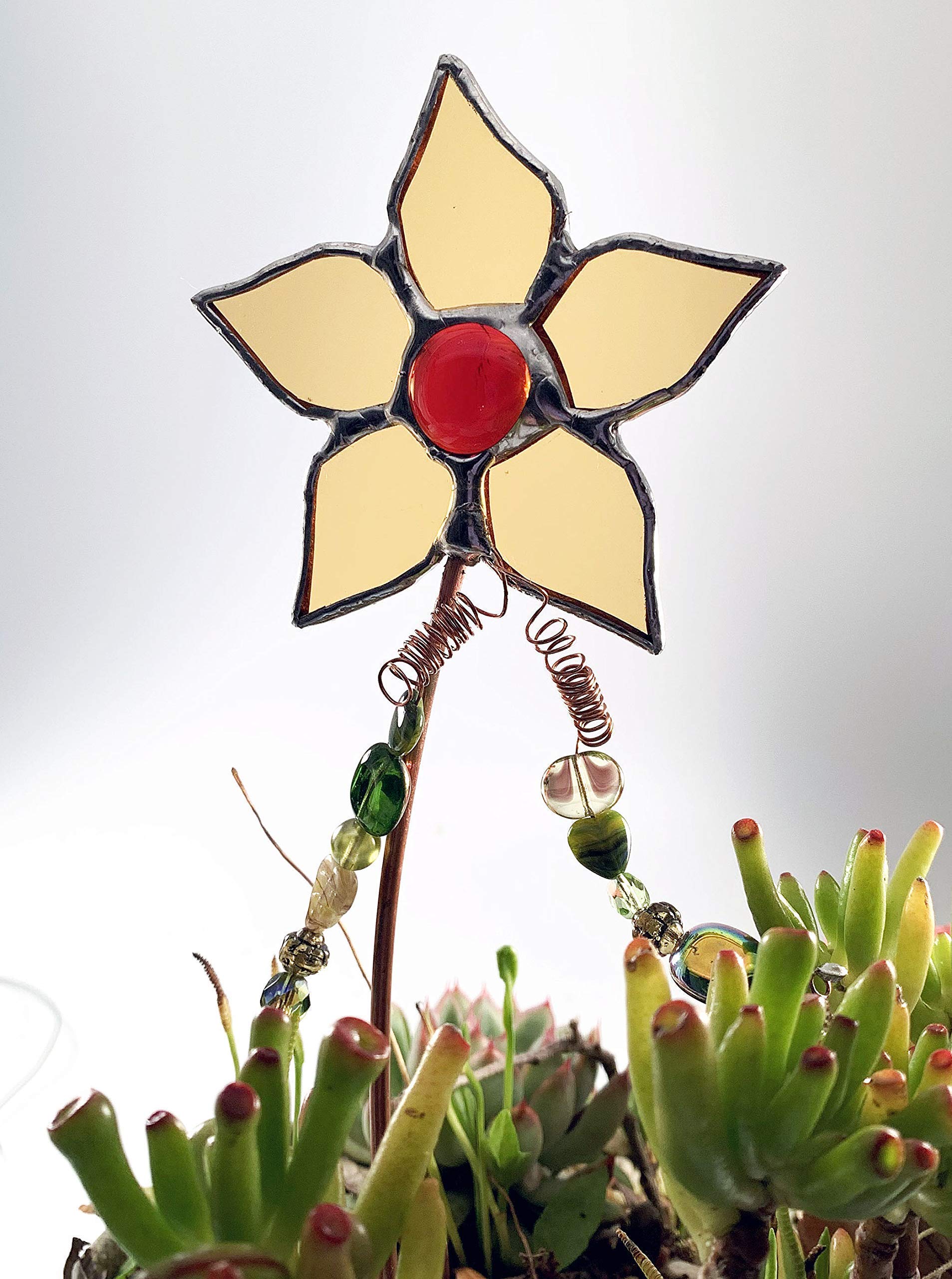 Sturdy Garden Stake for Plant Pots & Vases - Perfect for Indoor/Outdoor Plants, Flowers & Herbs - Supports Growing Plants in Containers & Gardens
