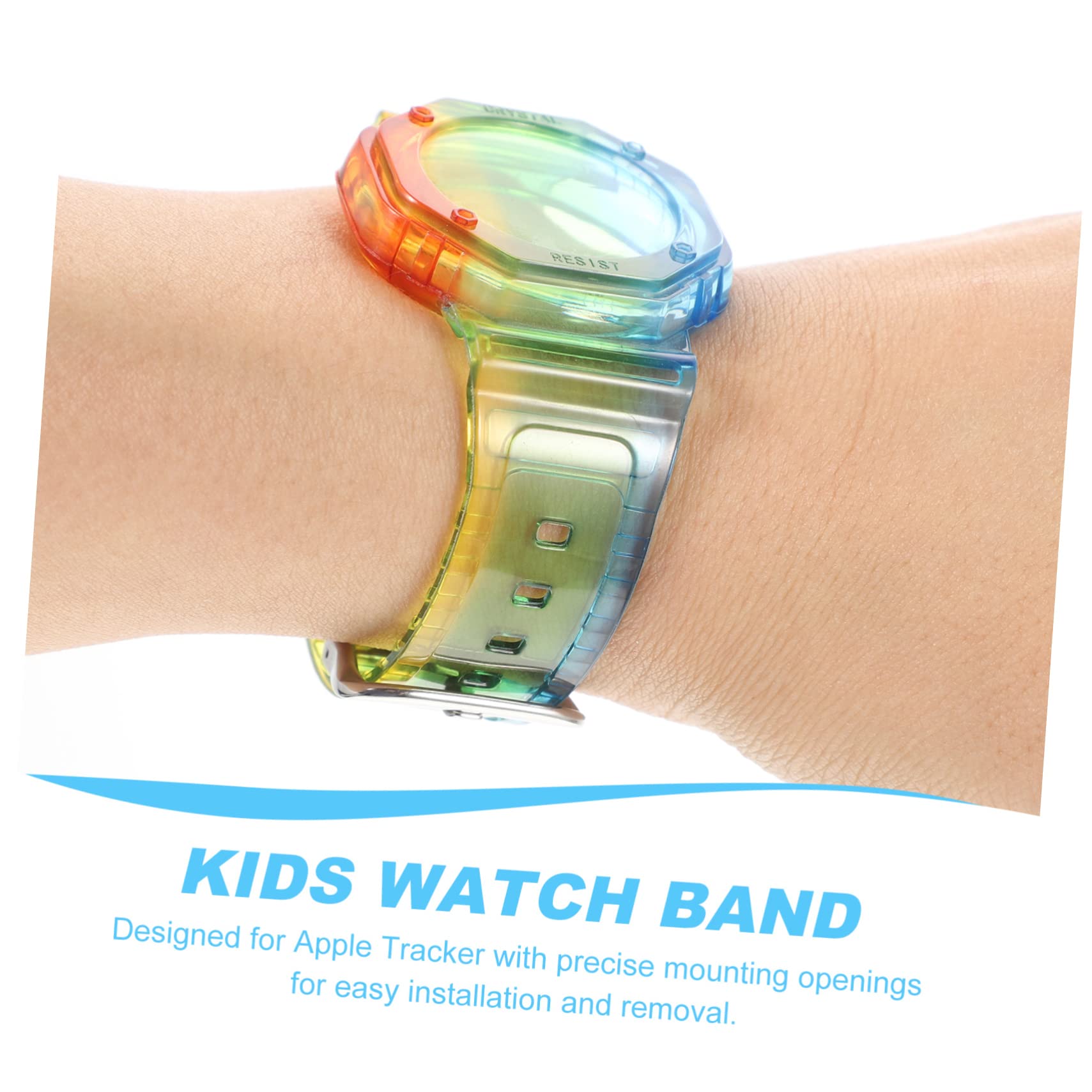 DOITOOL AirTag Wristband - Waterproof Anti-Lost Tracker Case for Apple AirTag, Compatible with Watch & Kid Bracelet, Durable Clear TPU Material (Perfect for Travel, Pets, Luggage & Key Tracking)