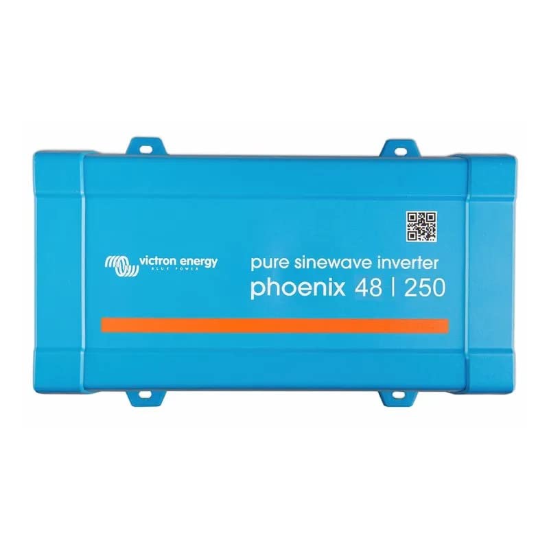 Victron Energy 250VA 48V to 120V Pure Sine Wave Power Inverter - Reliable AC Power for RVs, Boats, and Off-Grid Solar Systems