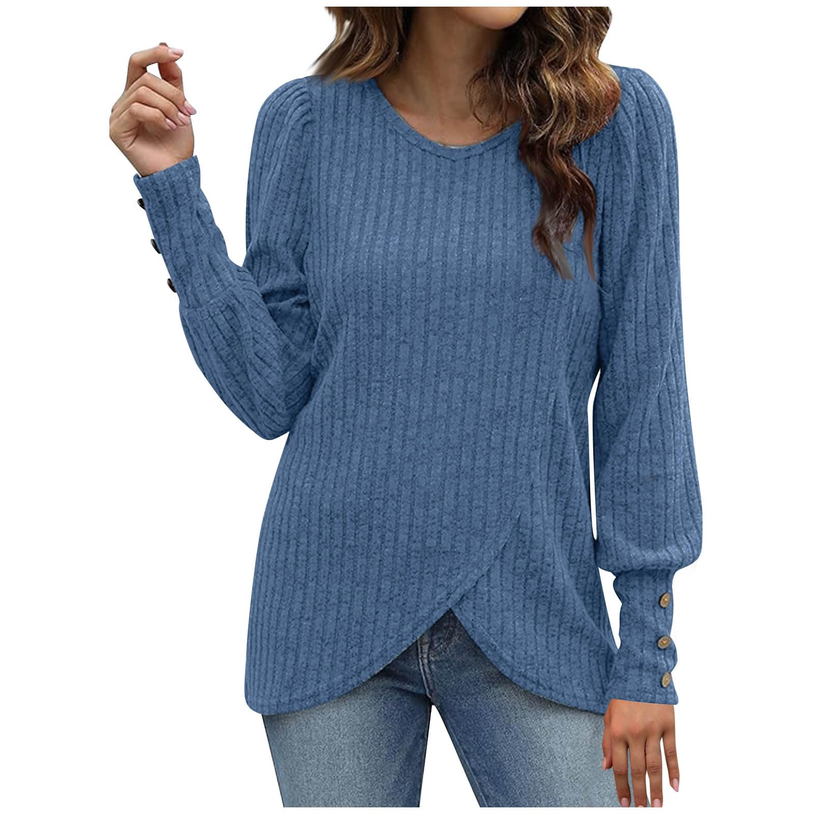 Trendy 2025 Oversized Sweaters for Women - Soft Long Sleeve Pullover, Loose Cozy Knit Tops, Solid Color Casual Shirts | Perfect for Fall/Winter Layering, Office Wear & Weekend Outfits