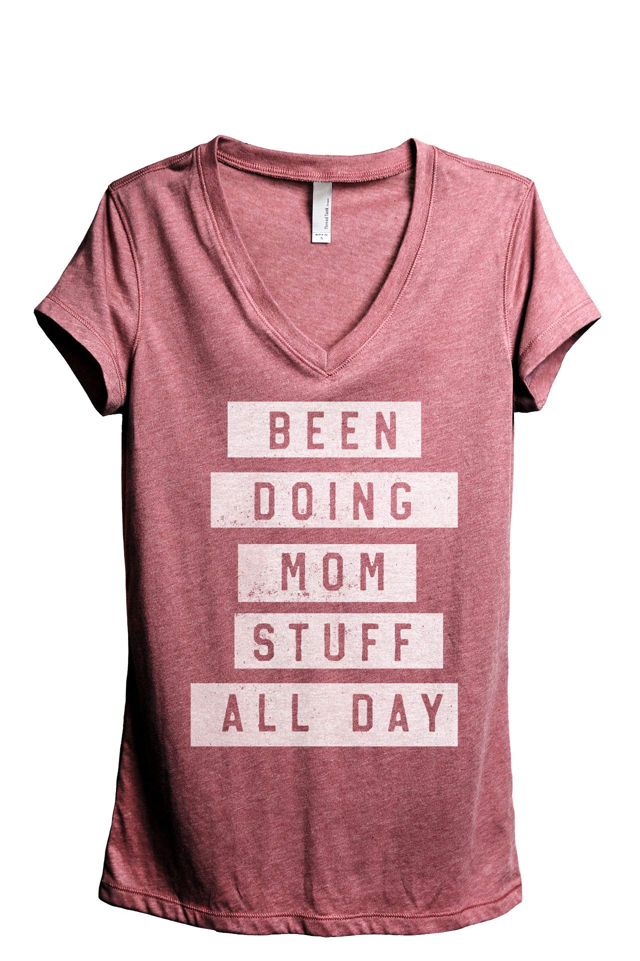 Comfortable Women's Relaxed V-Neck T-Shirt - Soft Casual Tee for Everyday Wear | Perfect for Mom Life, Errands & Relaxing at Home
