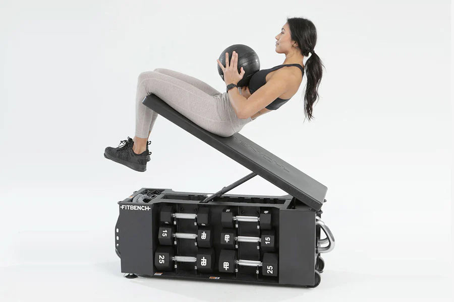 FITBENCH ONE Adjustable Weight Bench for Home Gym - Strength Training Equipment for Full Body Workouts - Perfect for Dumbbell Press, Sit-Ups & Fitness Exercises