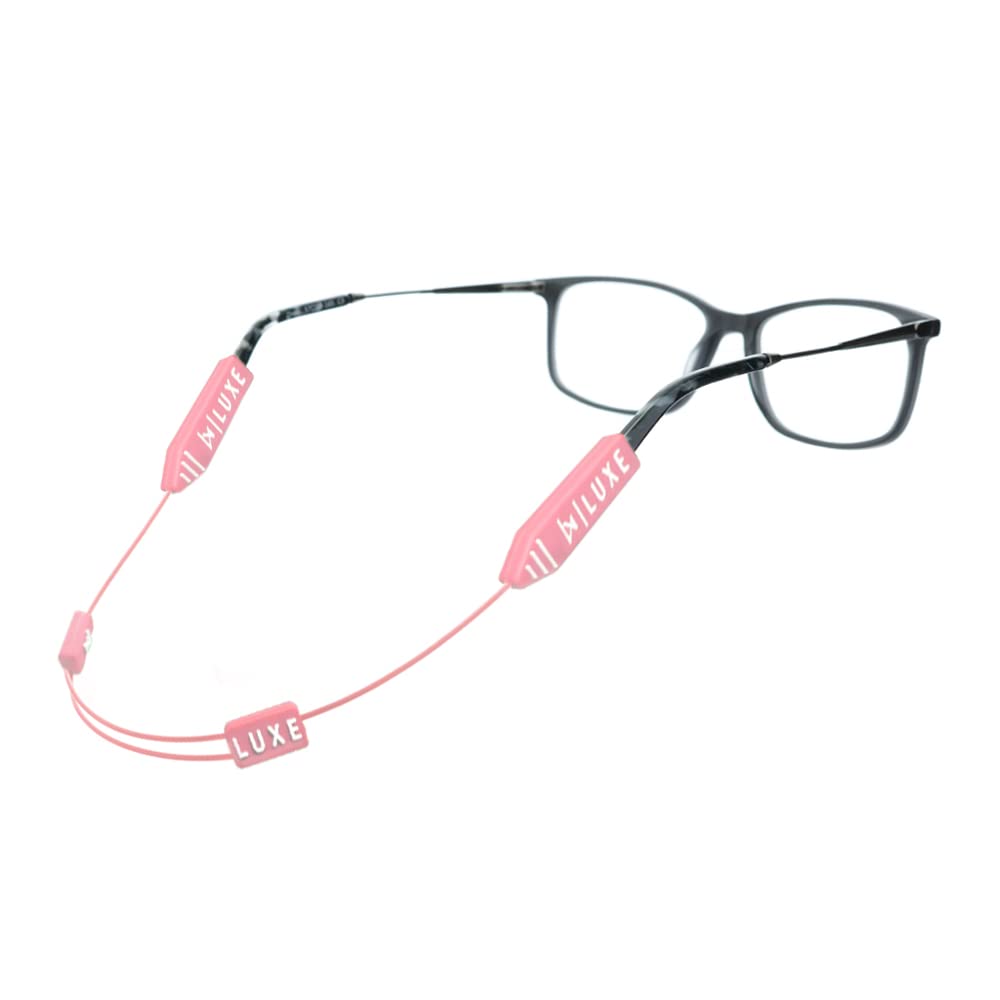 Adjustable Eyewear Retainer Strap - Anti-Slip Glasses Holder for Sports, Running & Outdoor Activities - Secure Sunglasses & Eyeglasses Cable Strap (Black)