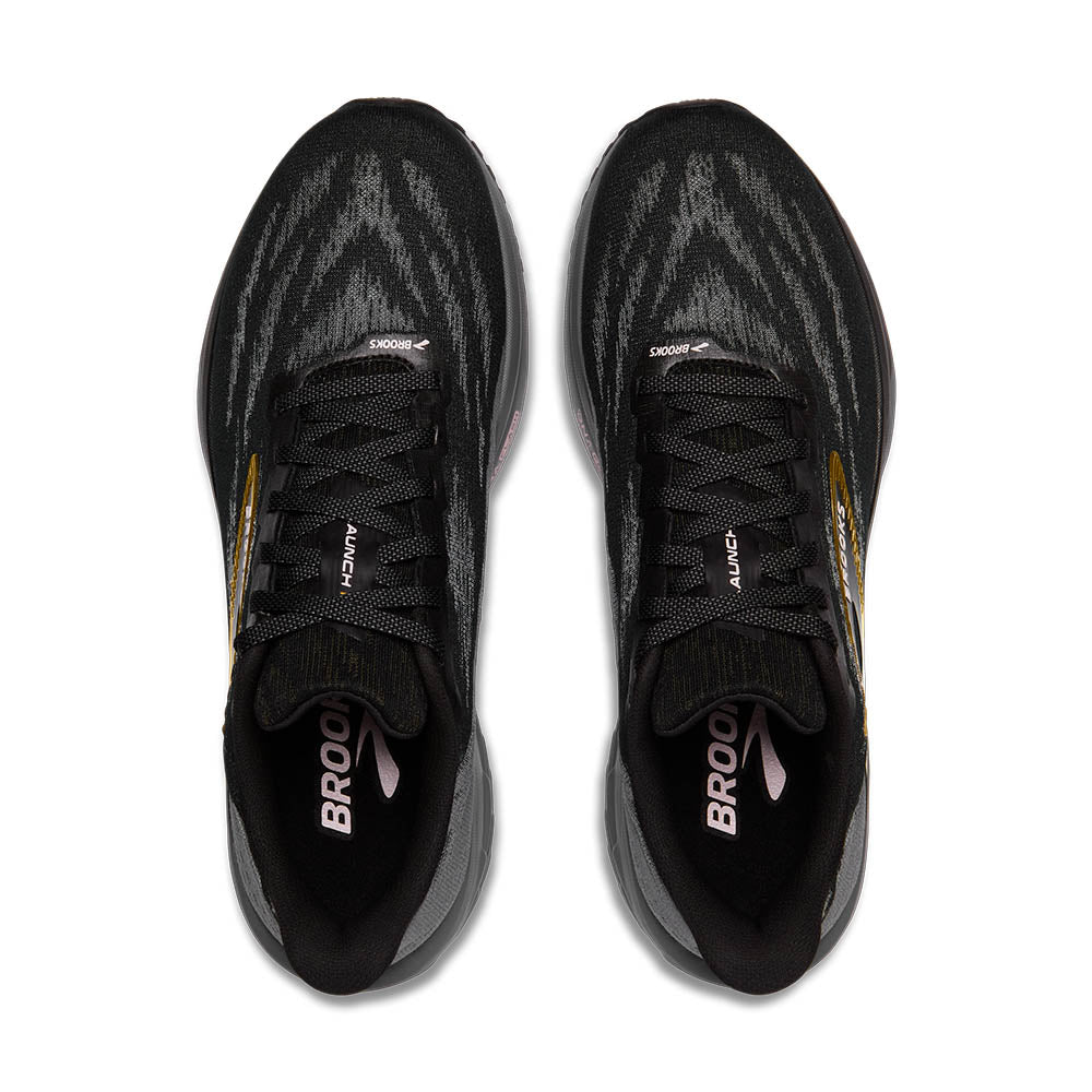M Launch 11 Running Shoes - Black, Grey & Gold Colorway - Lightweight Athletic Sneakers for Men | Perfect for Jogging, Gym Workouts & Casual Wear