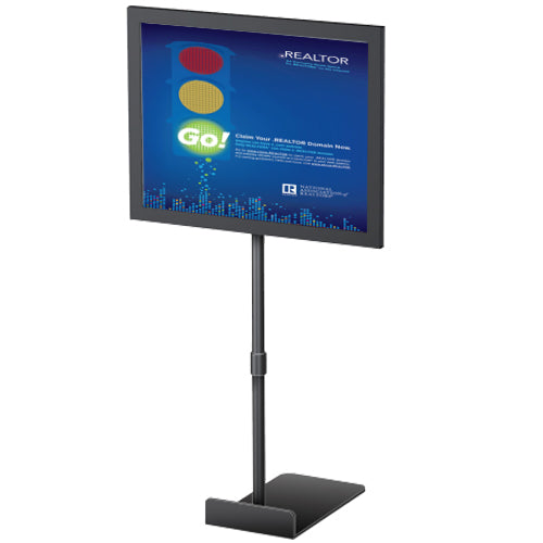 11x14 Lightweight Countertop Pedestal Display Stand - Adjustable Height Acrylic Sign Holder for Retail Stores, Restaurants & Trade Shows