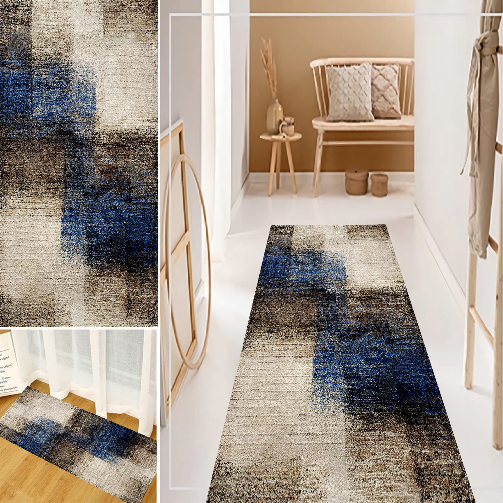 Non-Slip Washable Hallway Runner Rug 2'4