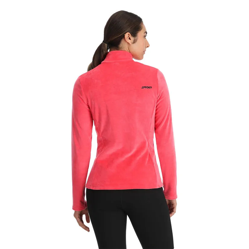 Spyder Women's Shimmer Bug 1/2 Zip Fleece Jacket 2025 - Warm Winter Pullover for Skiing & Outdoor Activities