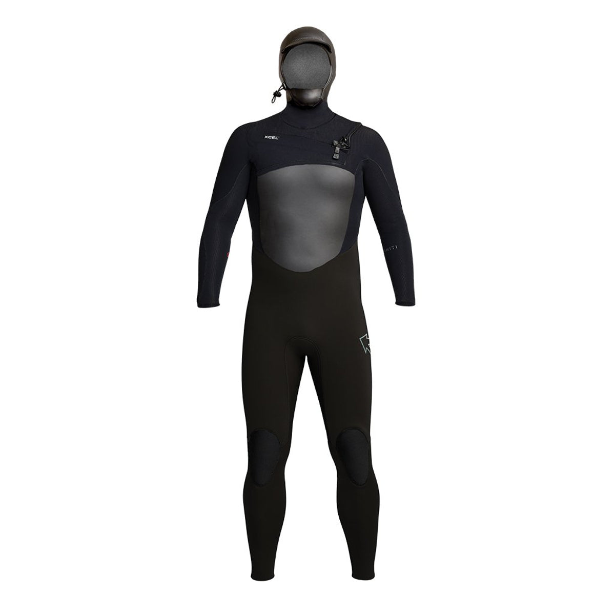 5/4 Men's XCEL Infiniti Hooded Wetsuit - Premium Neoprene Surfing & Diving Suit for Cold Water - Ideal for Surfing, Scuba Diving & Water Sports