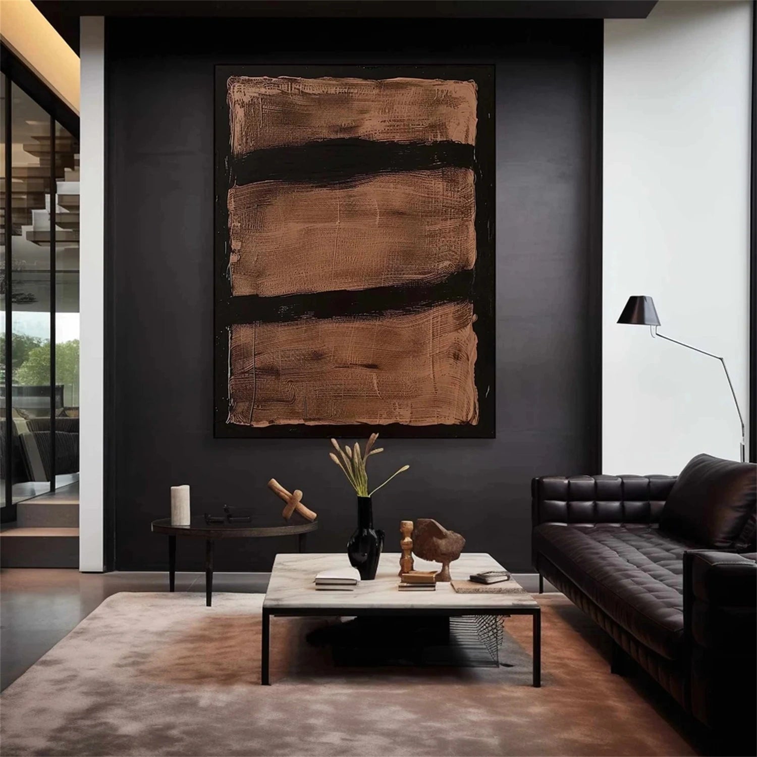 Abstract Painting #AB 269 - Modern Wall Art for Living Room, Bedroom & Office Decor | Large Canvas Artwork for Home & Commercial Spaces