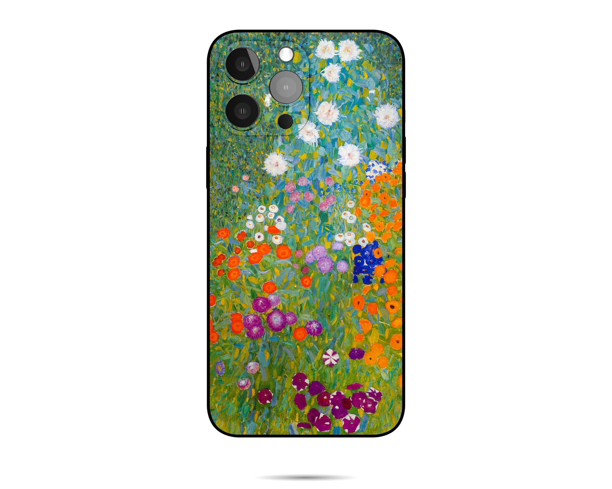 Gustav Klimt Cottage Garden iPhone Case for iPhone 11 Pro Max & 8 Plus - Premium Protective Silicone Cover - Art-Inspired Phone Protection for Daily Use & Travel