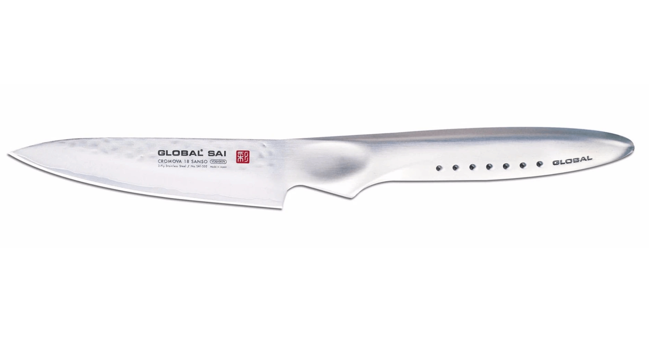 Premium Global Sai Paring Knife - 3.5 Inch Stainless Steel Blade, Ergonomic Handle for Precise Peeling & Slicing - Perfect for Fruits, Vegetables & Garnishing in Home Kitchens & Professional Use