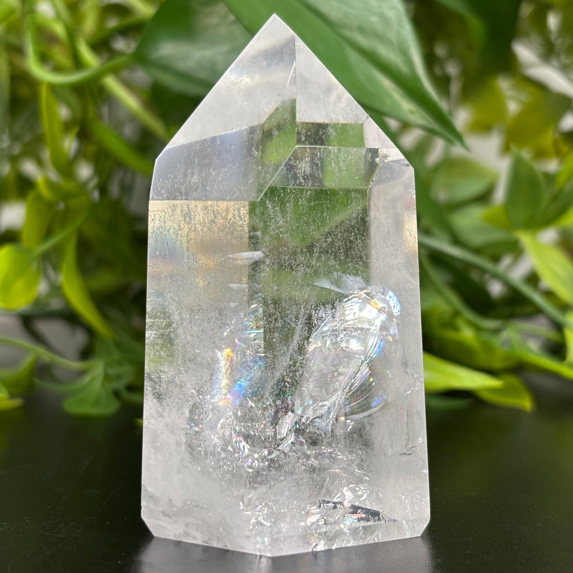 Natural Clear Quartz Crystal Tower – Raw Healing Gemstone Obelisk for Energy Amplification, Chakra Balancing & Meditation – Unique Collector’s Crystal for Home & Office Décor – Perfect for Reiki, Feng Shui, Yoga Spaces & Spiritual Gifts RPO449