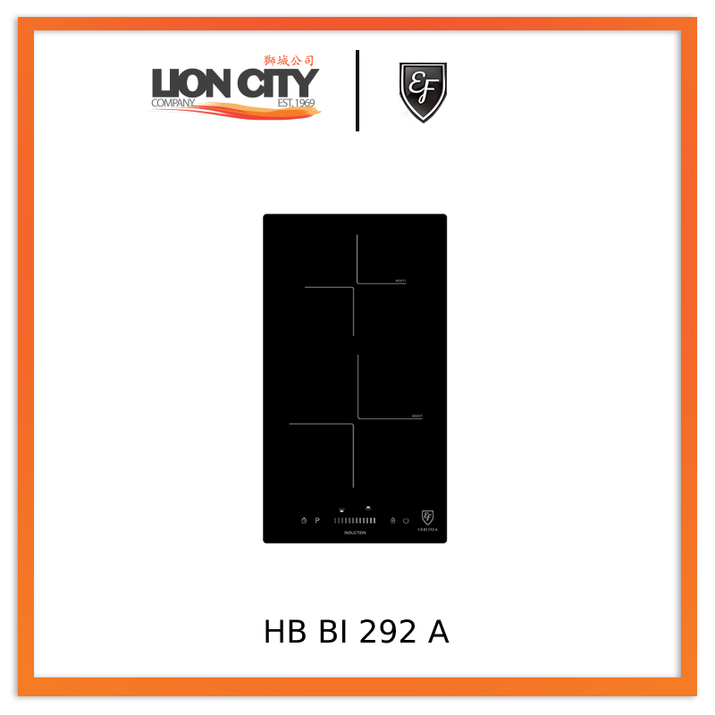 EF HB BI 292 A 30cm Built-in Induction Hob - Energy Efficient Touch Control Cooktop for Modern Kitchens | Perfect for Small Spaces & Apartment Cooking