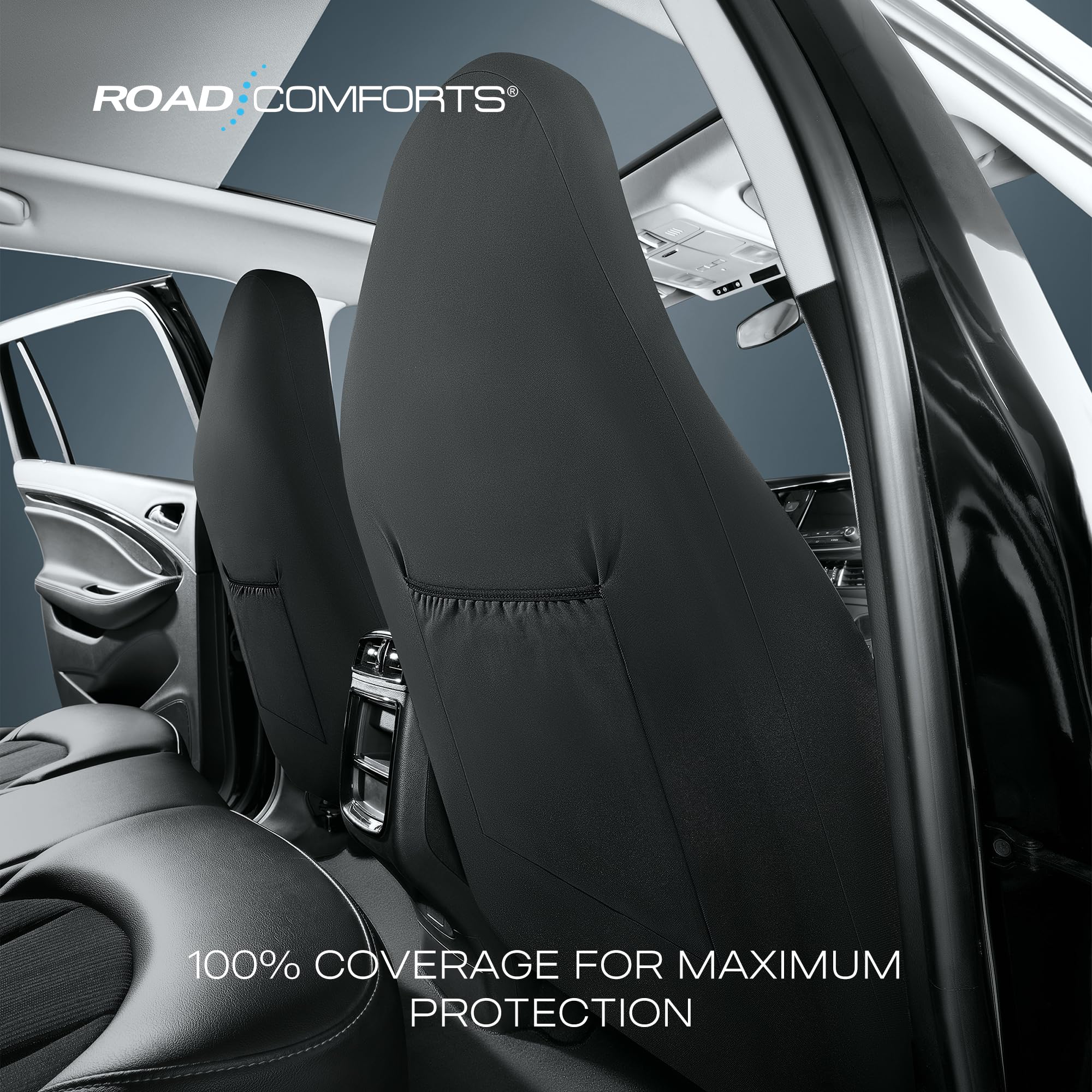Premium Jacquard Baja Blanket Seat Covers - Gray Diamond High Back Bucket Style | Airbag Compatible & Universal Fit for Cars, Trucks, SUVs, Vans | Road Trip & Outdoor Adventure Comfort