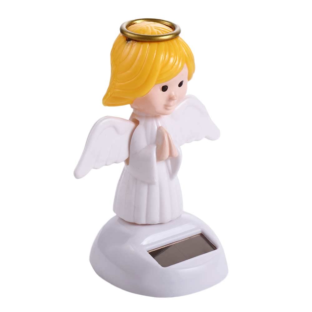 Solar Powered Dancing Toys - Angel Solar Dancing Figures & Shaking Hand Doll - Fun Car Dashboard Decor for Window Decoration | Perfect for Office Desk, Home Decor & Gift Giving