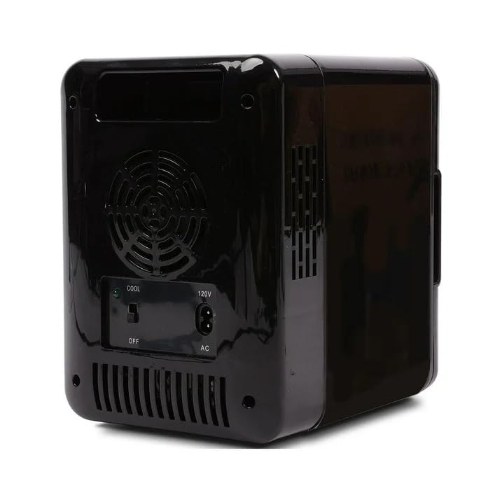 Call of Duty Mini Fridge - 6 Can Portable Cooler for Drinks, Snacks & Skincare - Warzone Black Gaming Accessory - Perfect for Bedroom, Office & Dorm Room - Great Christmas Gift for Gamers