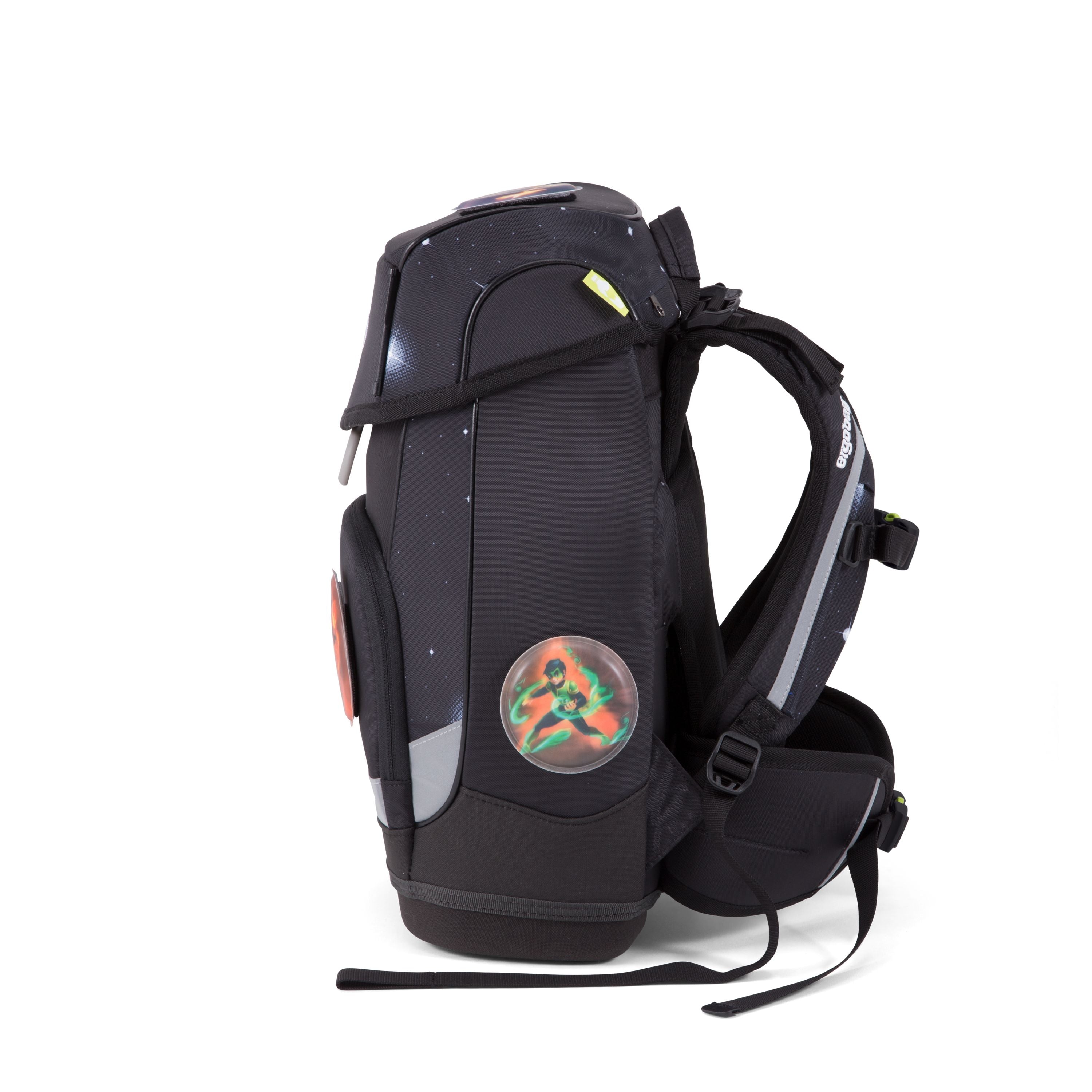 Ergobag Cubo Slim Galaxy Black - Lightweight & Stylish Baby Carrier for Comfortable Hands-Free Parenting - Perfect for Hiking, Travel & Everyday Use
