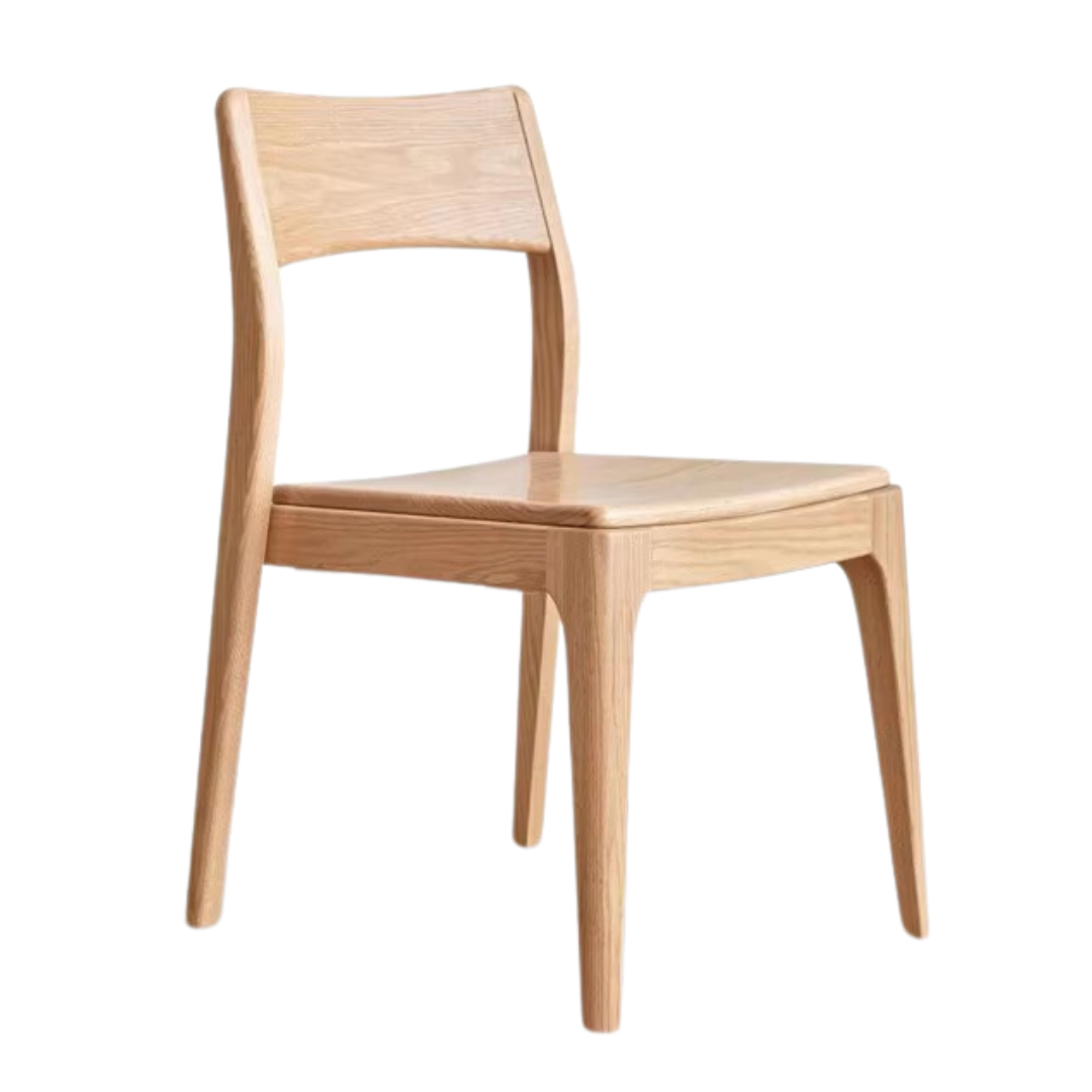 Solid Oak & Ash Wood Stacking Dining Chairs - Heavy Duty & Space-Saving for Restaurants, Events & Home Use