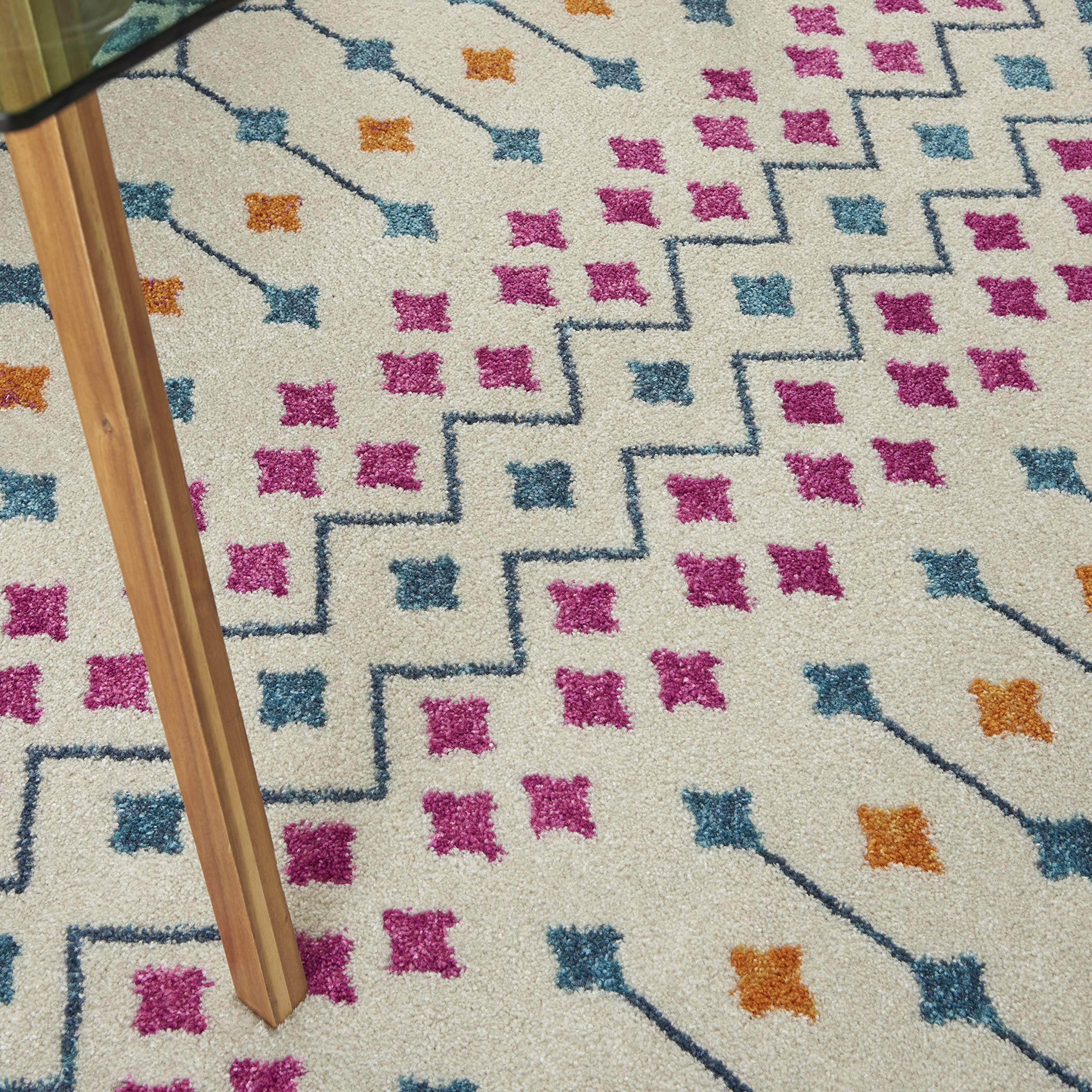 Nourison Passion Bohemian Ivory/Multi 5'3