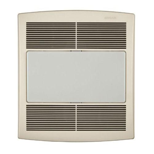 Broan QTR110L Ultra Silent Bathroom Exhaust Fan with LED Light and Nightlight - Perfect for Home, Spa, and Hotel Bathrooms