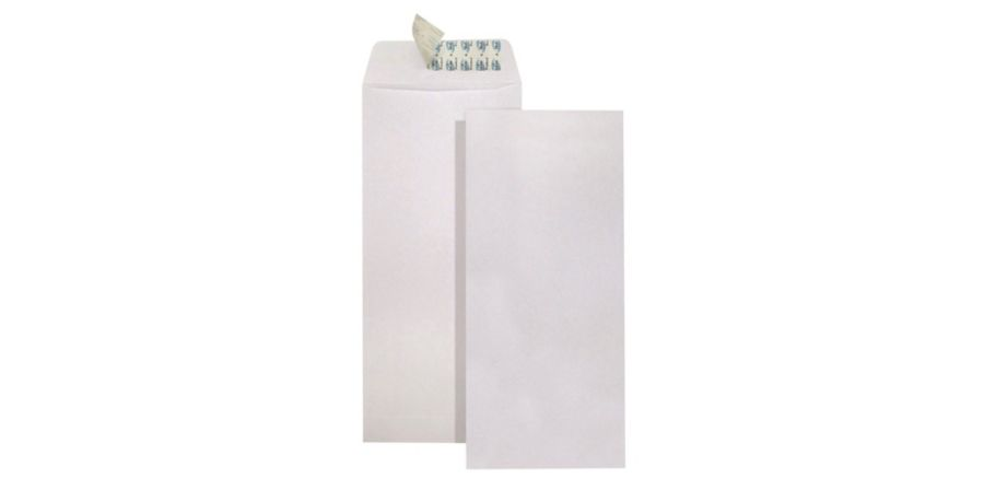 White Envelopes 9 x 4 Inches - Pack of 10 | Self-Sealing Mailing Envelopes for Letters, Invitations, Greeting Cards & Business Correspondence