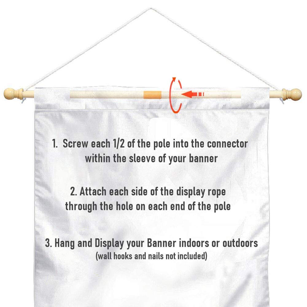 Valparaiso Crusaders House Flag with Wood Banner Pole Set - Durable Outdoor College Sports Decor for Game Day & Tailgating