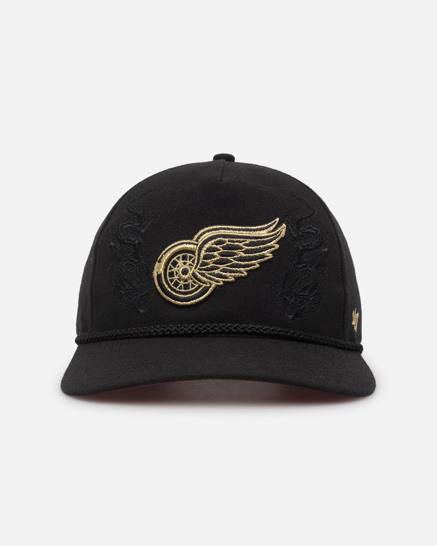 47 Brand Detroit Red Wings 'Year Of The Dragon' Snapback Black Hat - Adjustable Baseball Cap for Men & Women - Perfect for Sports Fans, Streetwear Fashion & Gift Giving