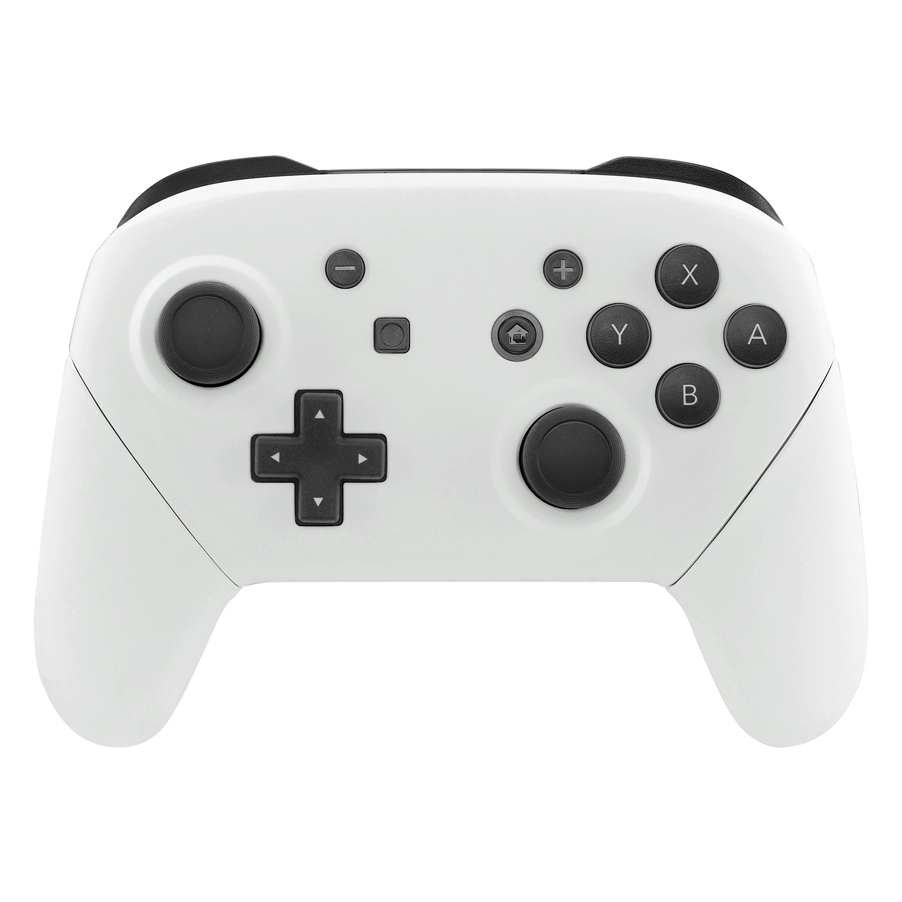 ExtremeRate White Faceplate & Backplate Replacement for Nintendo Switch Pro Controller - DIY Custom Shell Kit (Controller Not Included) - Perfect for Gaming, Modding & Personalization