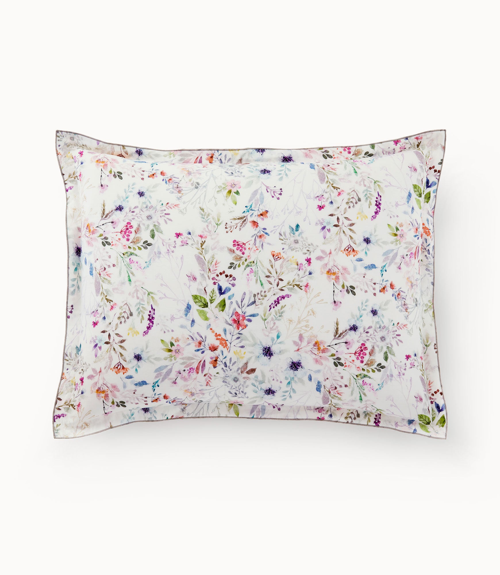 Chloe Floral Percale Sham - Premium Cotton Pillowcase for Luxury Bedding, Soft & Breathable - Perfect for Master Bedroom, Guest Room & Hotel Decor