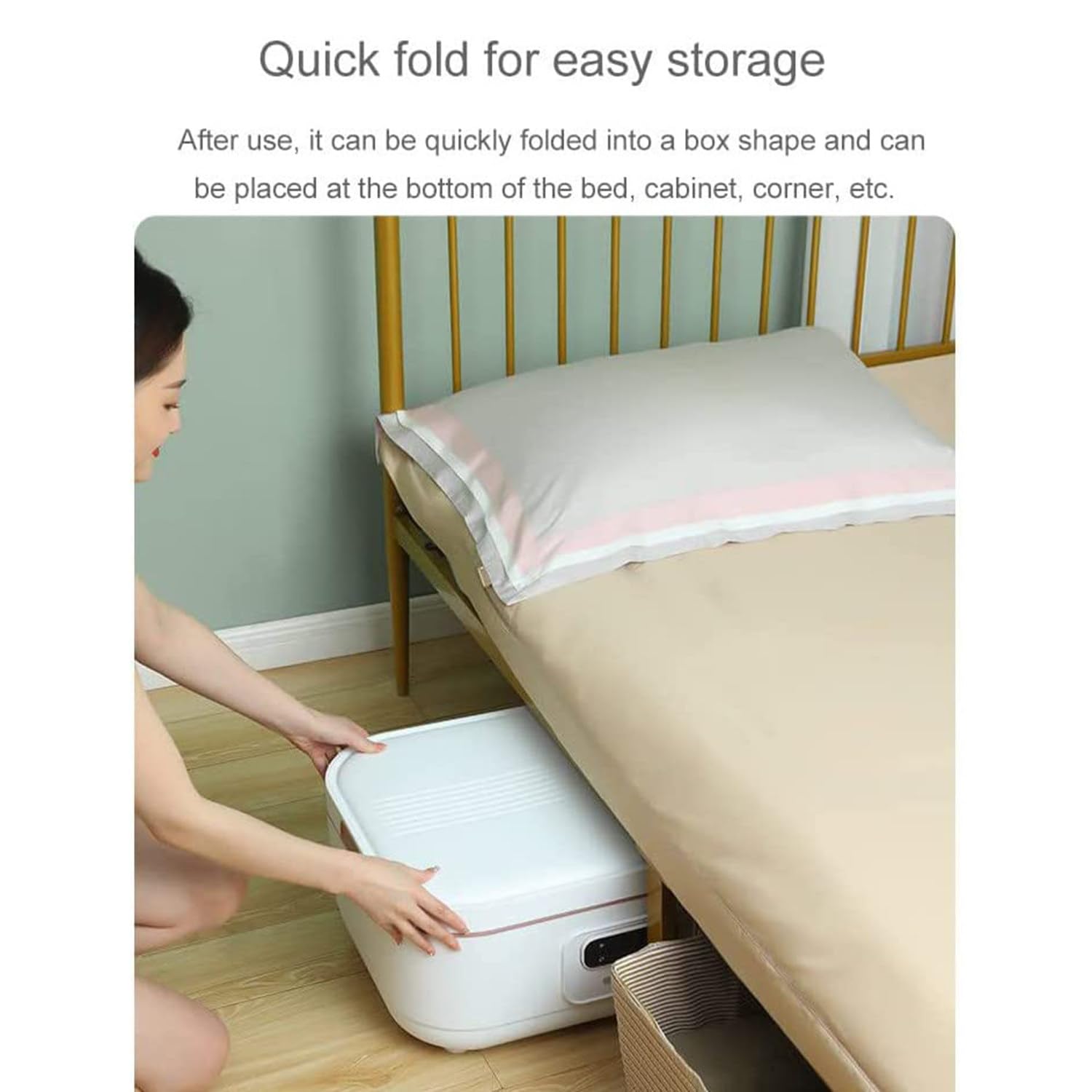 Portable Electric Dryer & Automatic Ironing Press - Fast Drying Steam with Adjustable Timer for Home & Travel | Perfect for Clothes, Linens & Delicates