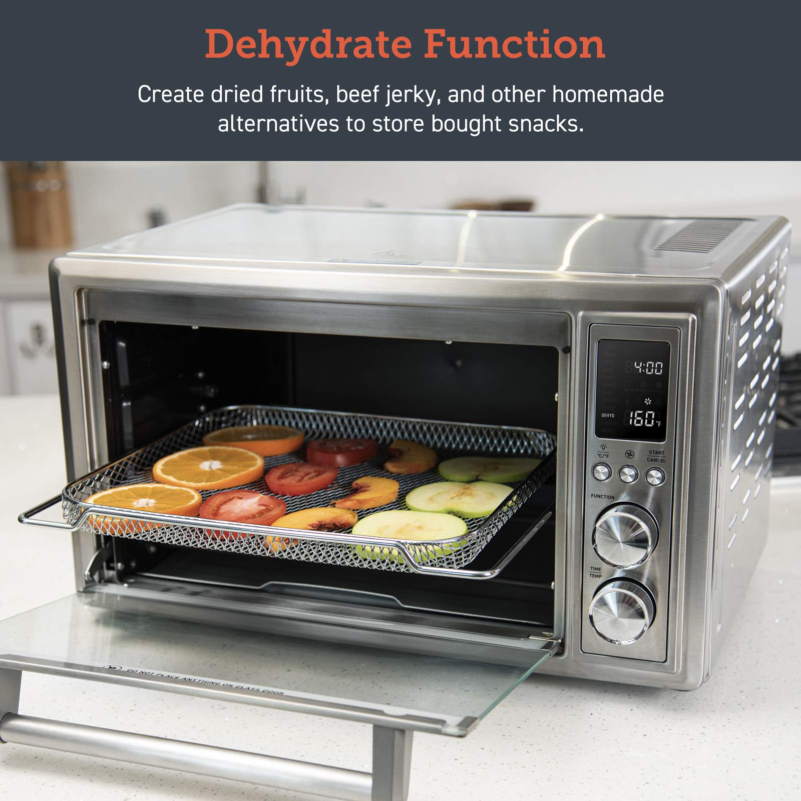 COSORI 12-in-1 Air Fryer Toaster Oven with Rotisserie - Convection Oven with Pizza Pan, Baking Pan, Rack & Skewers - Perfect for Baking, Roasting & Air Frying at Home