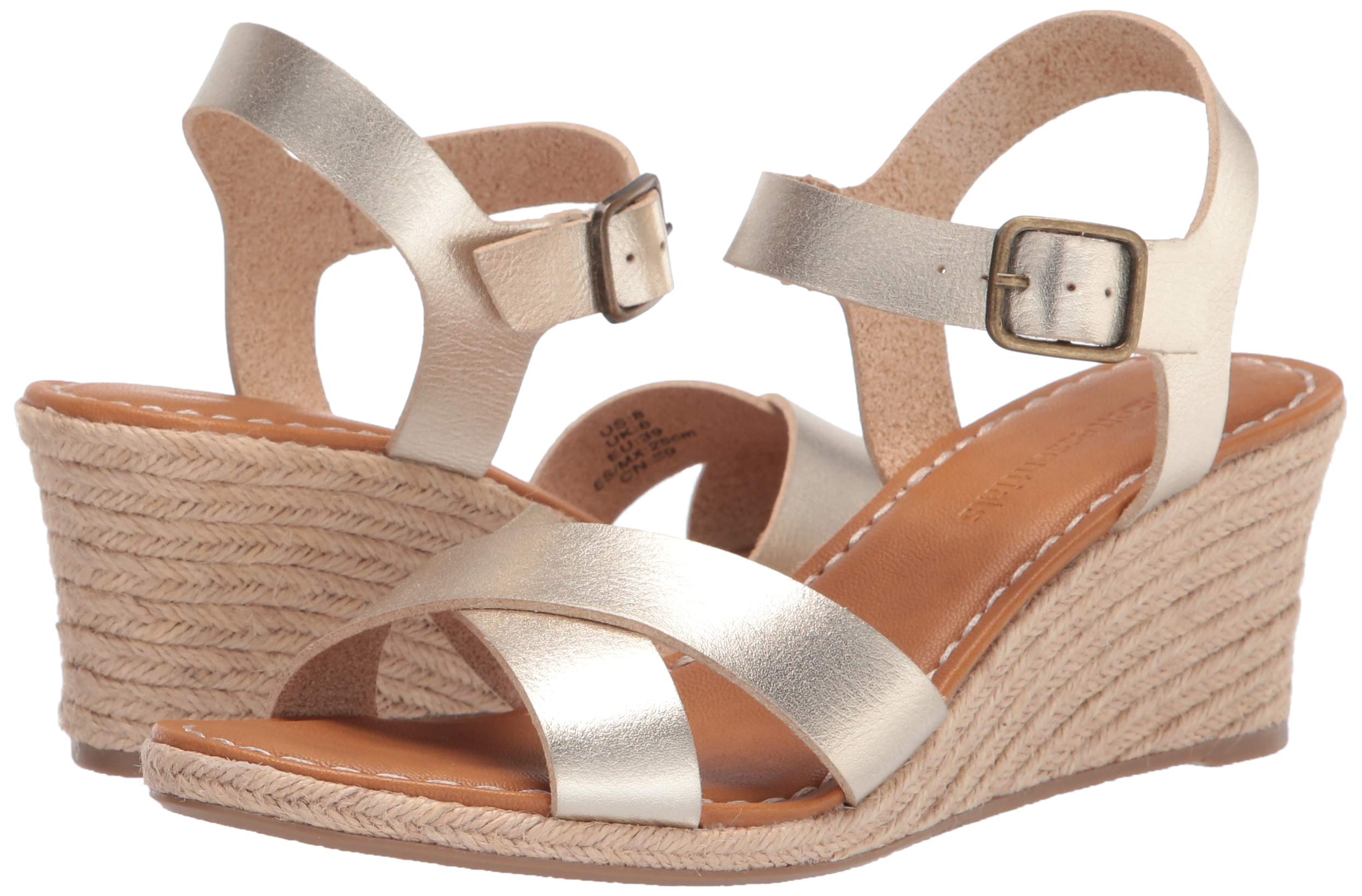 Amazon Essentials Women's Espadrille Wedge Sandal - Comfortable Summer Casual Shoes for Beach, Vacation & Everyday Wear
