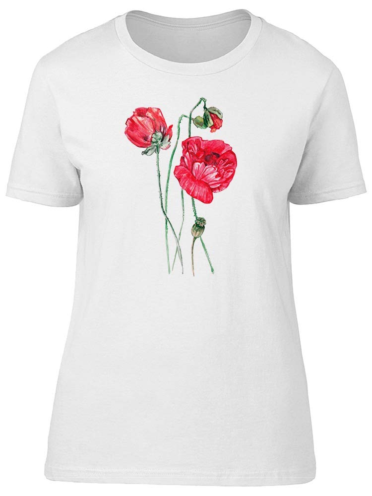 Red Poppy Collage Graphic T-Shirt for Men - Casual Vintage Floral Print Tee for Streetwear & Summer Outfits