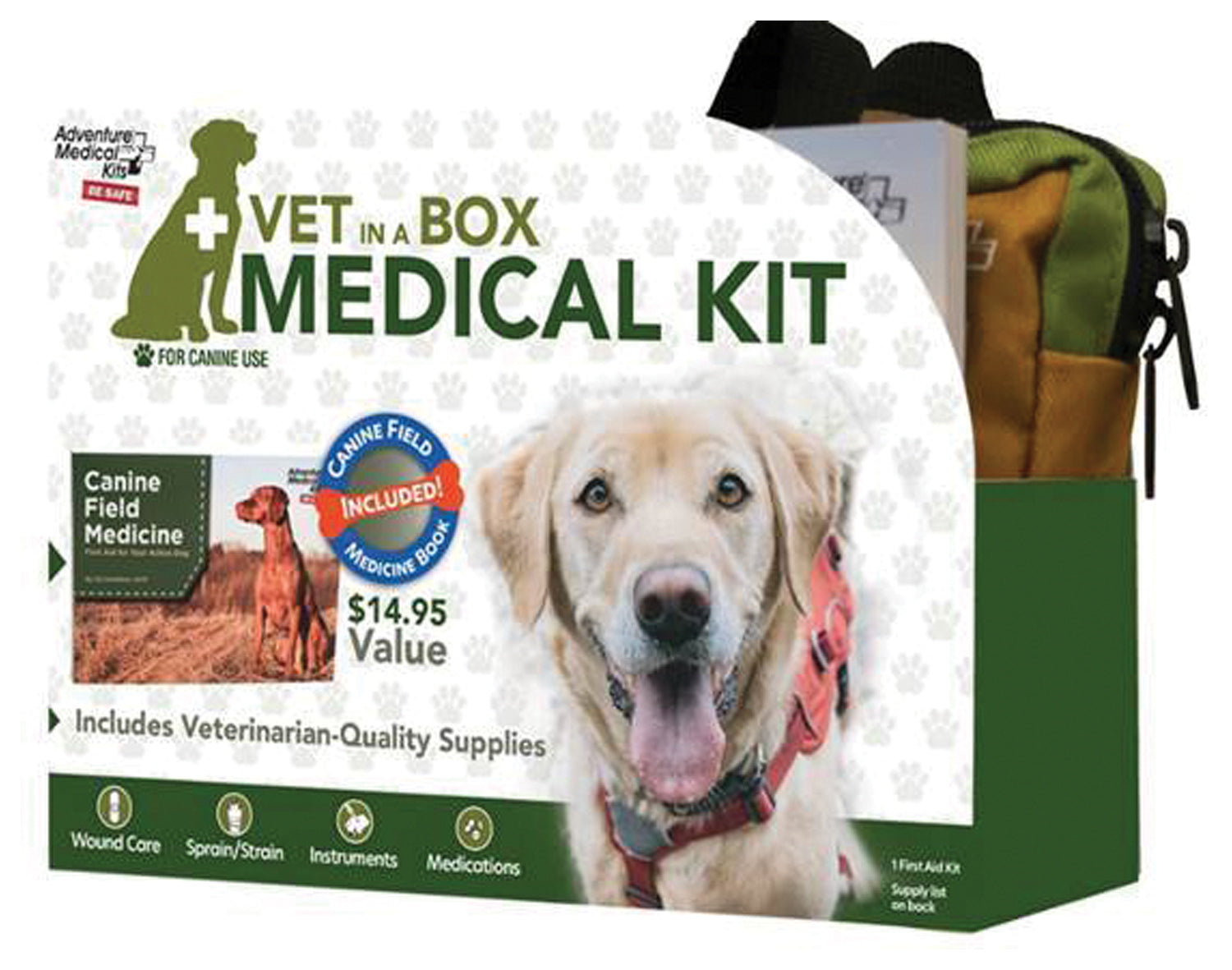 Adventure Medical Adventure Dog Vet in a Box - Essential Canine First Aid Kit for Dogs | Emergency Pet Care for Hiking, Camping & Outdoor Adventures