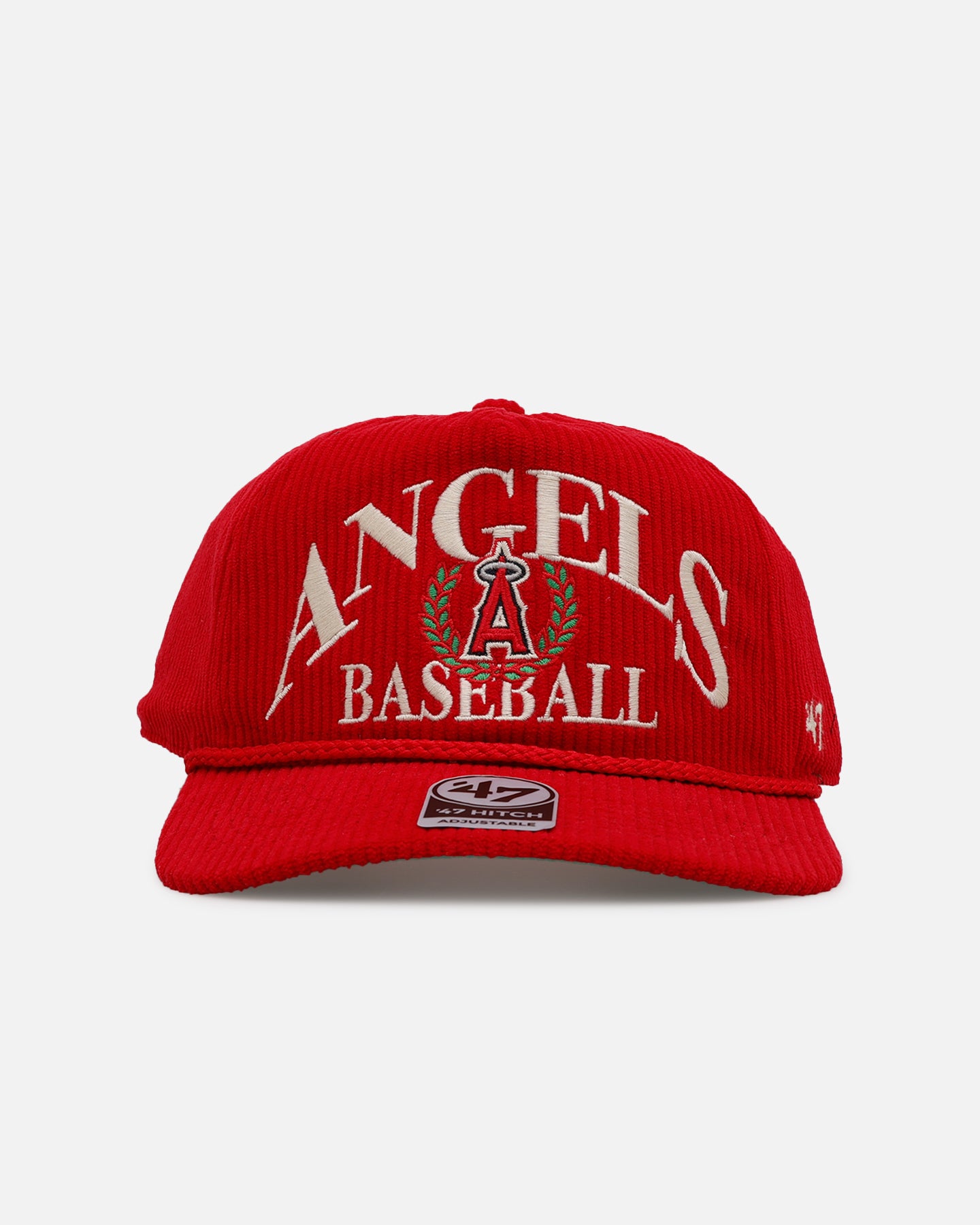 47 Brand Los Angeles Angels 'Pitchout' 47 Hitch Corduroy Snapback Hat - Red Baseball Cap for Men & Women, Perfect for Sports Fans, Casual Wear & Outdoor Activities