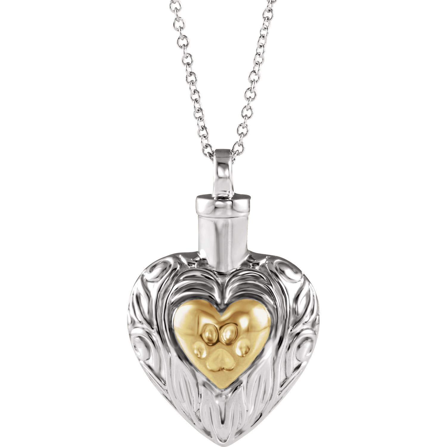 Sterling Silver Pet Memorial Necklace - 18