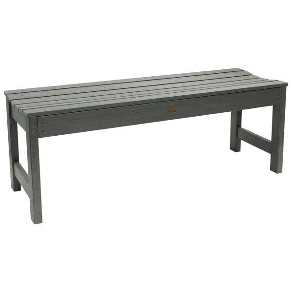 Lehigh Backless Synthetic Wood Picnic Bench - Durable Outdoor Dining Table for Patio, Garden & Park - Perfect for BBQs, Camping & Family Gatherings