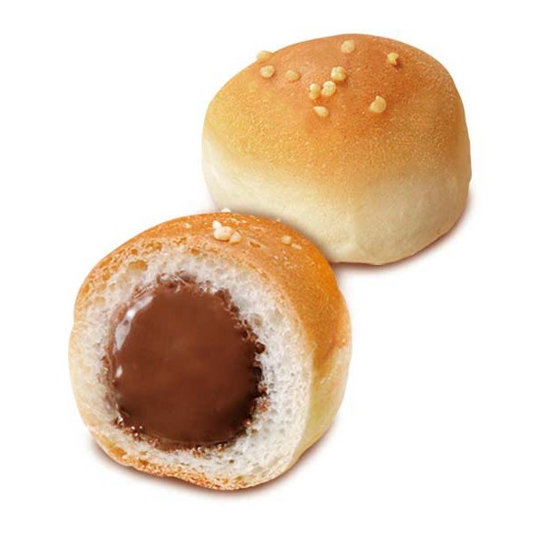 Premium Bourbon Chocolate Anpan - Japanese Mini Bread Rolls with Rich Chocolate Filling - 40g x 3 Pack - Perfect for Breakfast, Snacks & Gifts