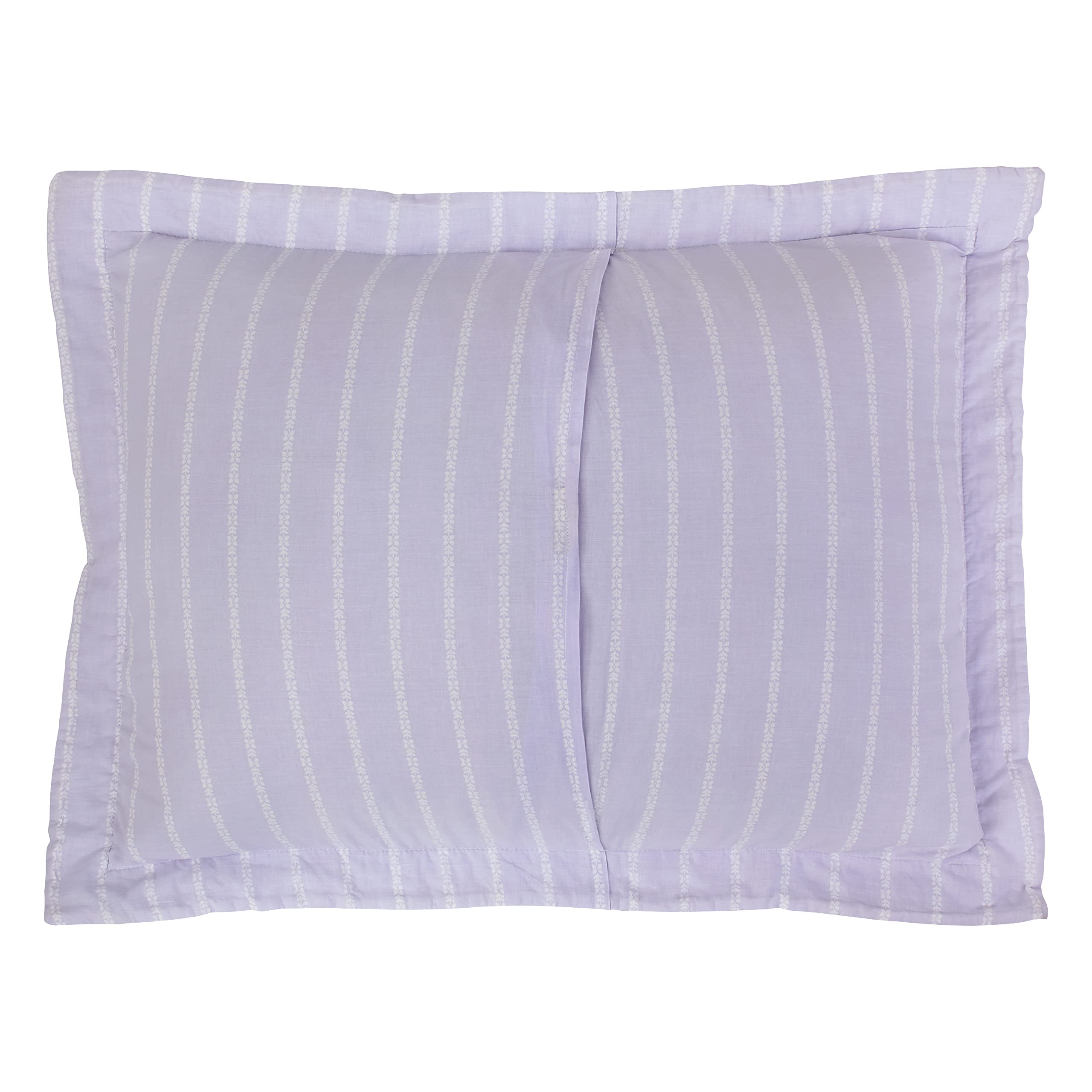 Laura Ashley Queen Quilt Set - Reversible 100% Cotton Bedding with Matching Shams | Lightweight All-Season Comforter | Keighley Lilac Floral Design | Perfect for Master Bedroom, Guest Room & Cozy Home Decor