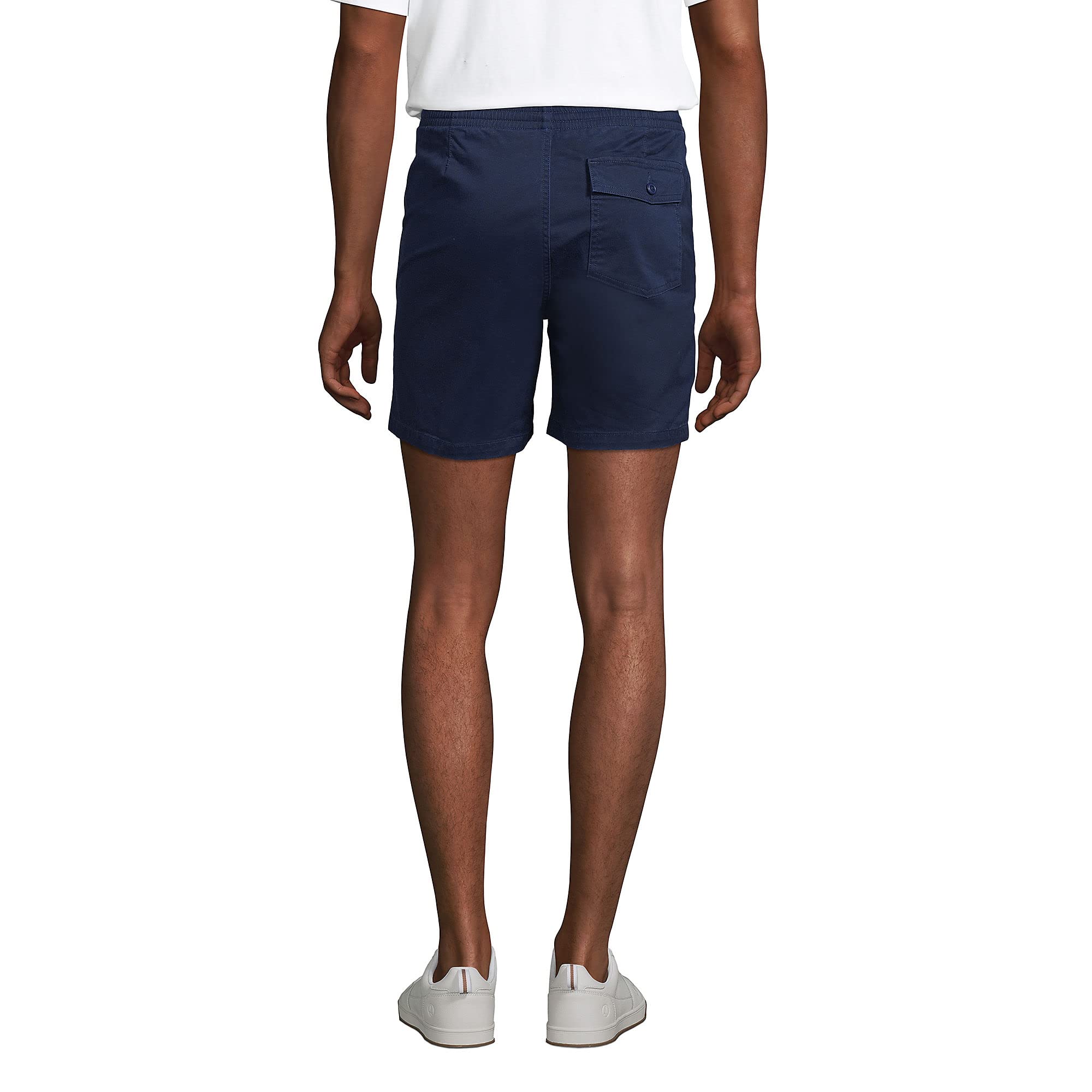 **Lands' End Men's Comfort First Knockabout Deck 7-Inch Shorts - Radiant Navy, Regular Fit, XX-Large - Casual Wear, Beach, Lounge & Outdoor Activities**