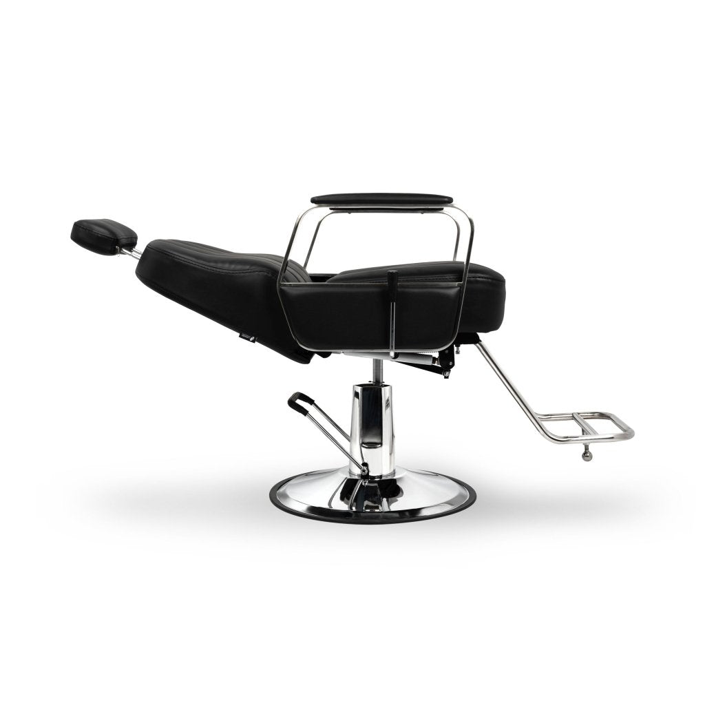 Lanvain Andrew Canada Barber Styling Chair 155A - Adjustable Reclining Professional Salon Chair for Haircuts & Shaves | Perfect for Barbershops, Salons & Home Grooming