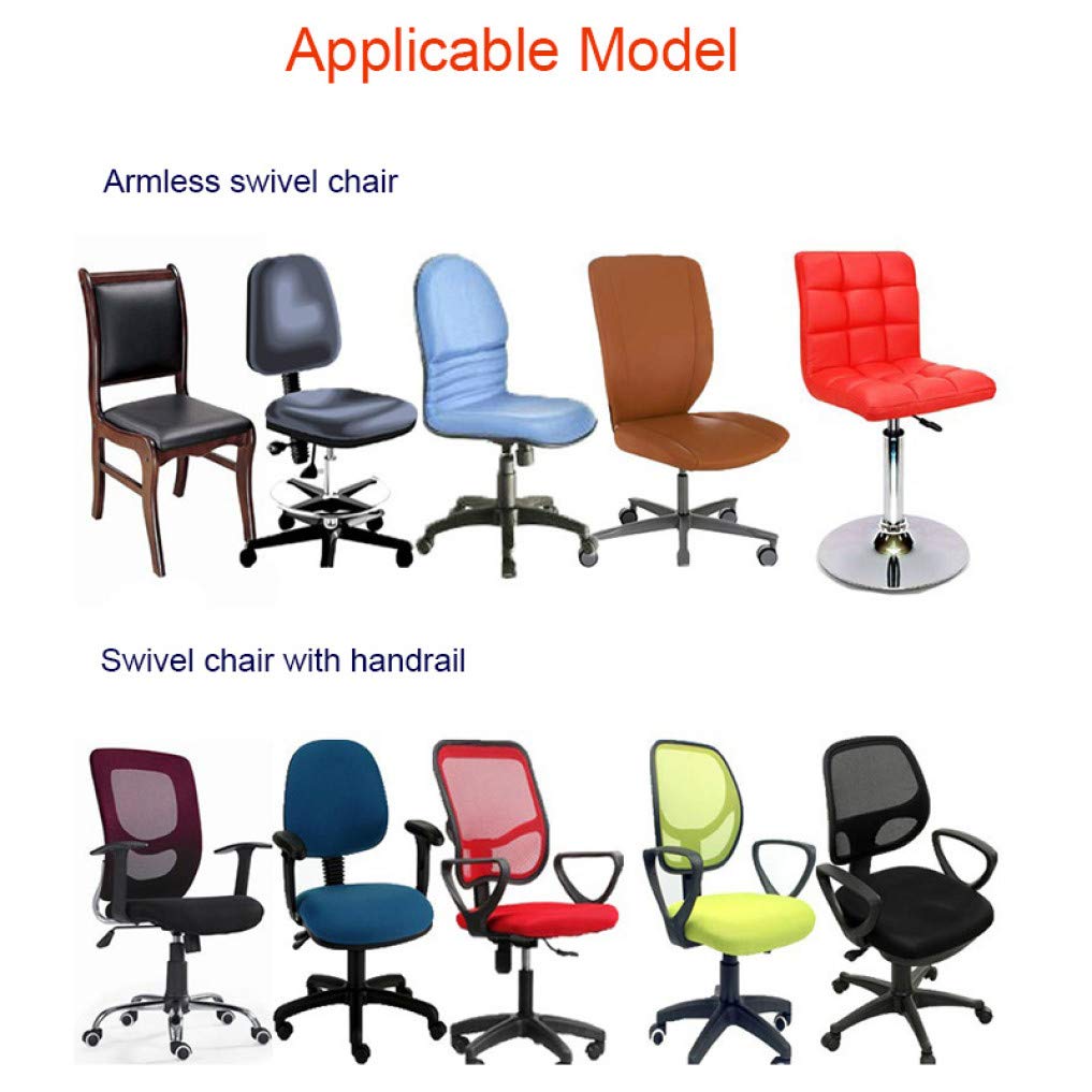 LUCACO Stretchable Swivel Chair Cover - Washable & Removable Office Chair Slipcover for Home & Computer Desk - Perfect for Home Office, Gaming & Study Room Decor