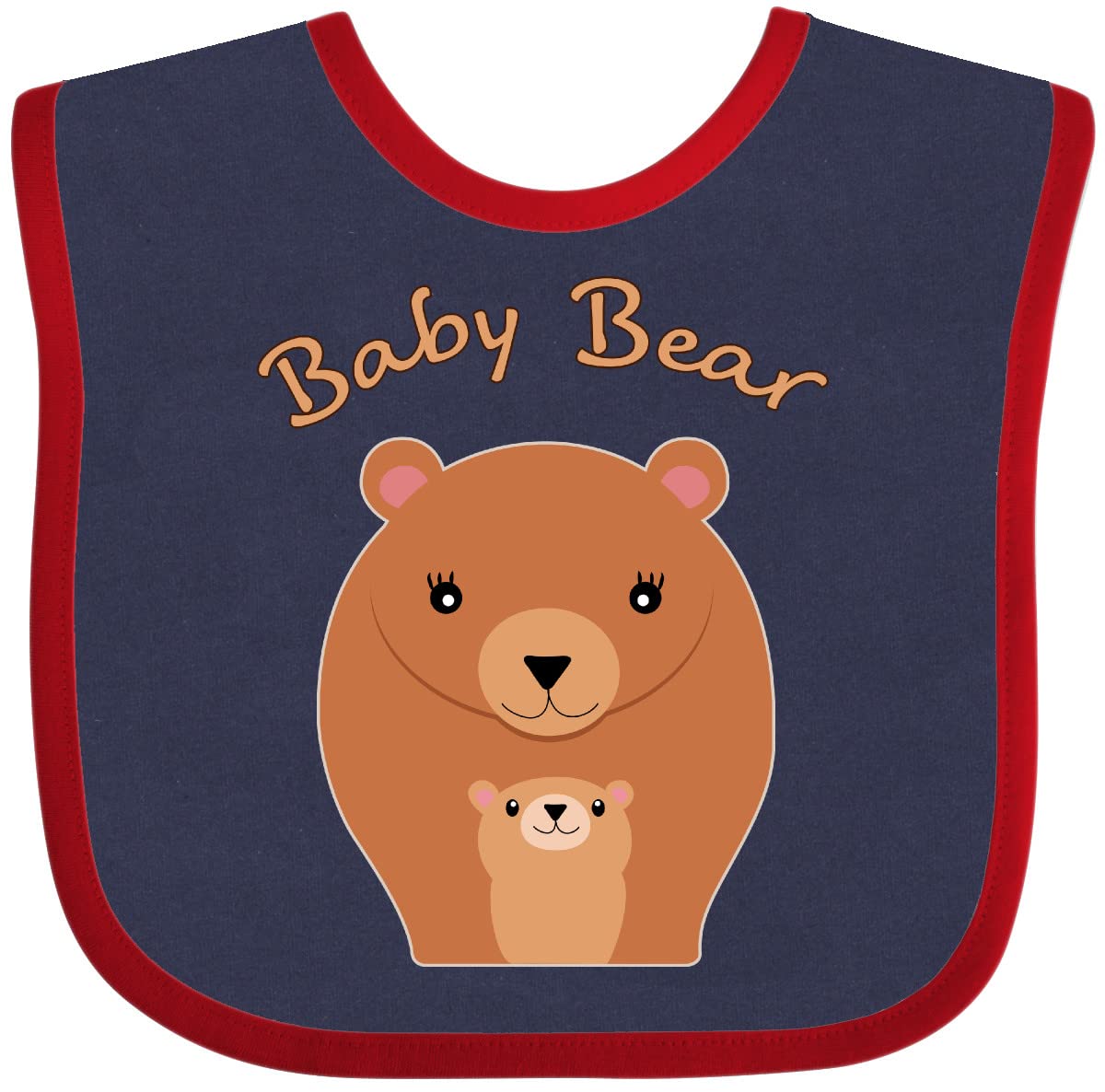 Inktastic Baby Bear Baby Bib - Soft & Absorbent Drool Bib for Infants & Toddlers - Perfect for Feeding, Teething, and Messy Playtime