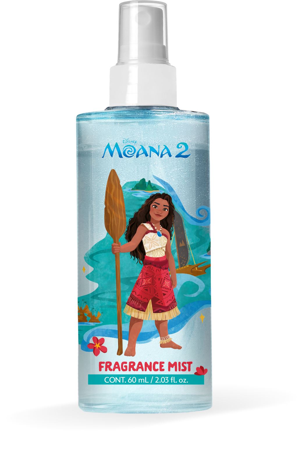 3-Pack Moana Glitter Fragrance Mist Set - 60 mL Each | Tropical Scented Body Spray for Women & Teens | Perfect for Parties, Gifts & Everyday Use