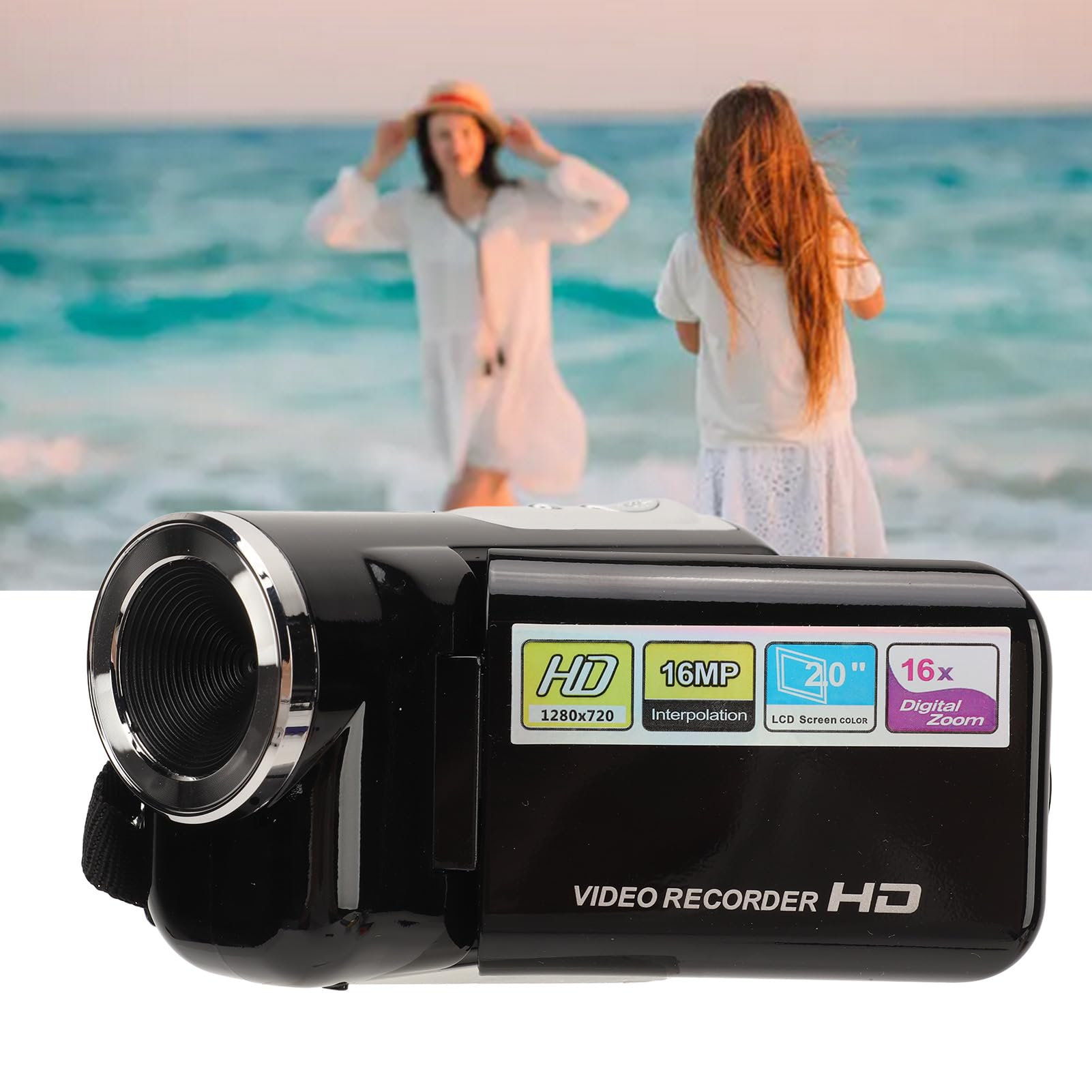 ASixxSix 16MP 1080P HD Video Camera Camcorder with 16x Zoom & 2.0