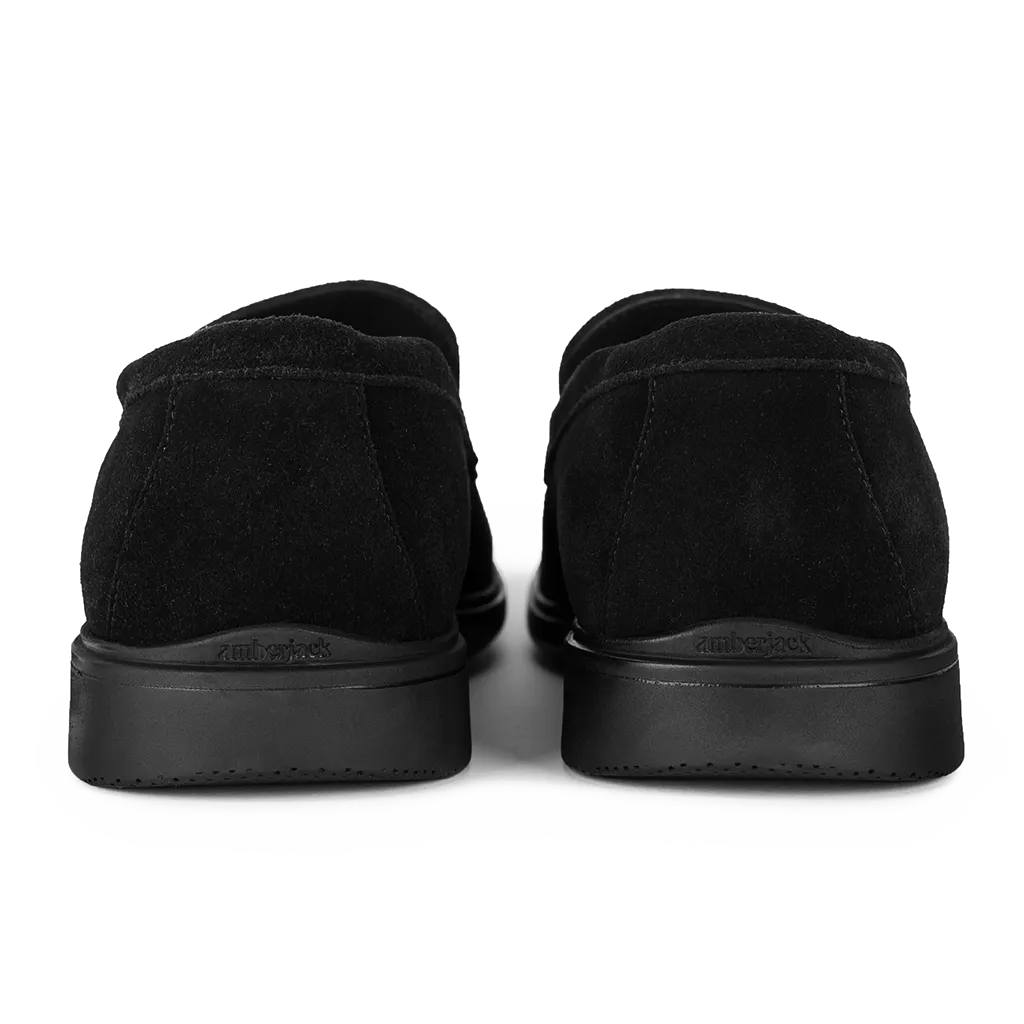 Premium Leather Loafers for Men - Comfortable Slip-On Dress Shoes (Midnight Black) - Perfect for Business, Casual & Office Wear