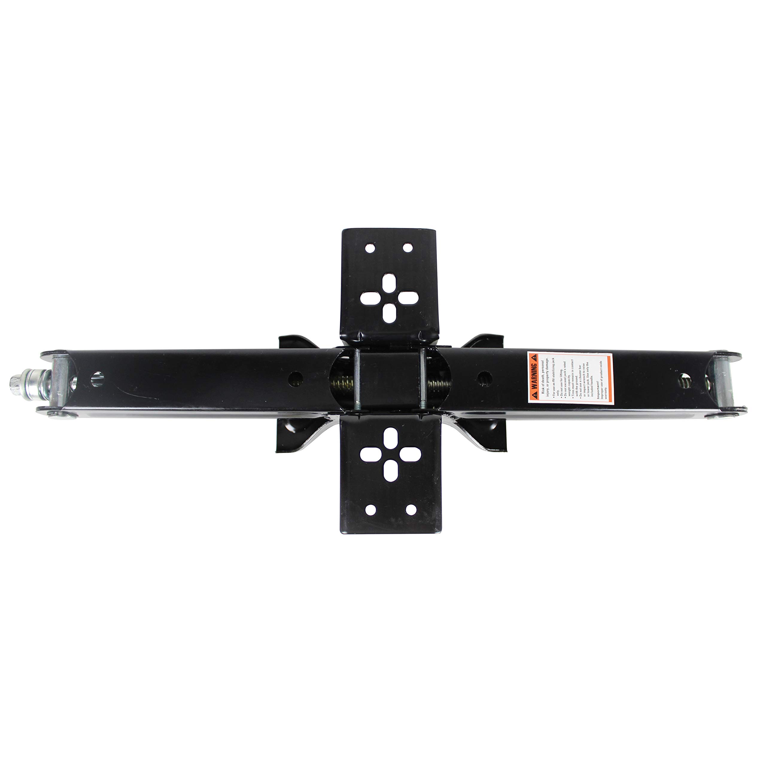 QP-RVJ-S24 RV Stabilizing and Leveling Scissor Jack - Heavy Duty 5,000 lbs Capacity, 24 Inch Silver Pair - Perfect for Camper, Trailer & Motorhome Leveling on Uneven Terrain