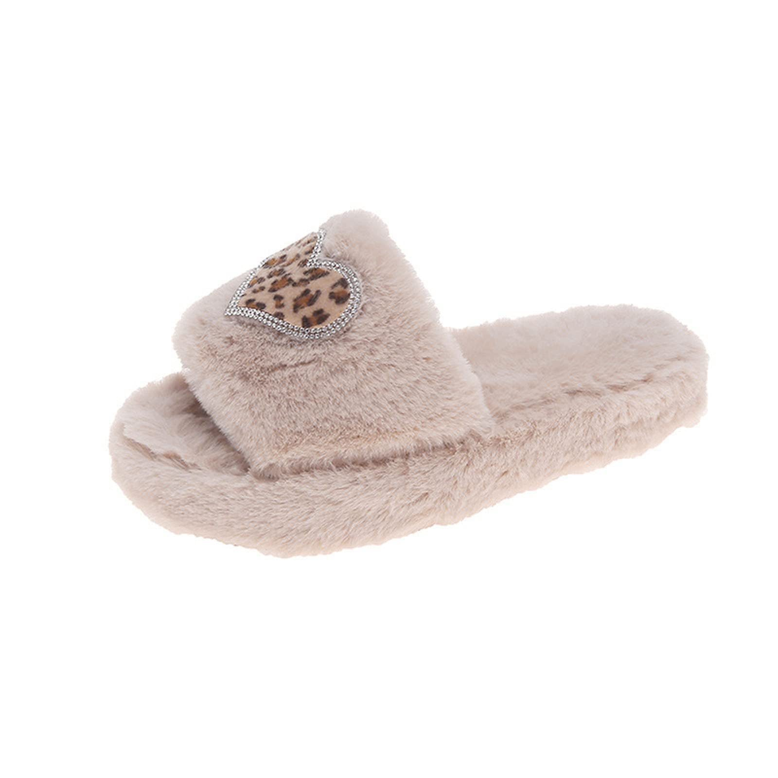 I Do Women's Plush Love Slippers - Fashionable Rhinestone-Embellished Cotton House Shoes for Women - Perfect for Cozy Nights, Lounge Wear & Gift Giving